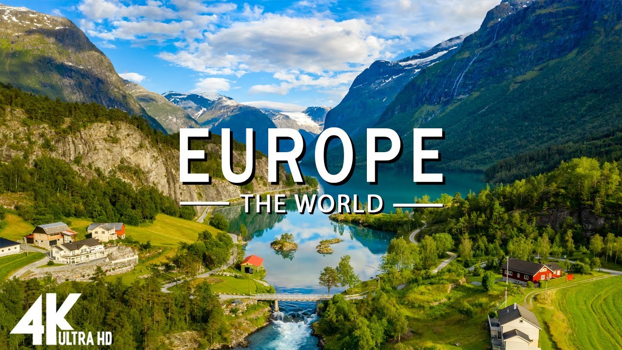 FLYING OVER EUROPE (4K UHD) - Relaxing Music Along With Beautiful Nature Videos - 4K Video HD