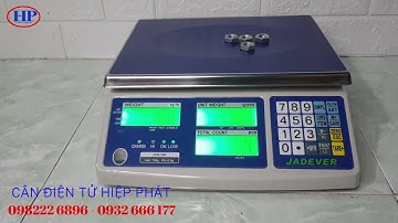 Hướng dẫn sử dụng tính năng đếm số lượng trên cân điện tử Jadever