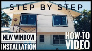 How to Install a 2-Panel Window with a Mull Bar / Awning Window Installation