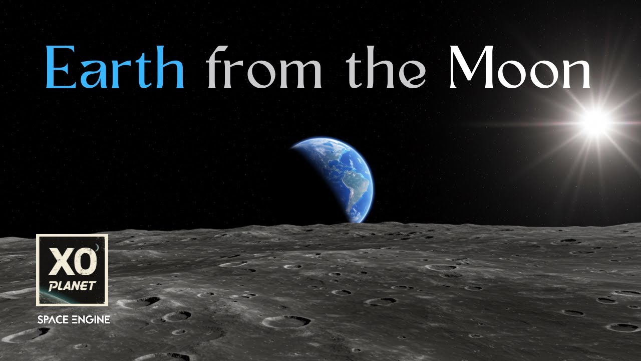 Inspirational View of Earth from the Moon | Short Clip - YouTube