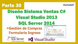 C# Sales System - Visual Studio 2013 - Sql Server 2014 (30-41) FrmIngreso2 screenshot 3