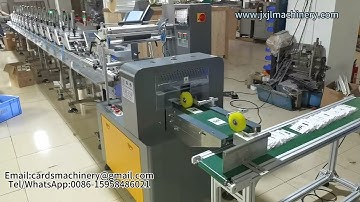 PK-250 Automatic Flow Wrapping Machine With Playing Cards Feeder