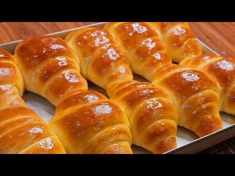 طريقة عمل الكرواسون الملتوا بعجينة سهلة التحضير الكرواسون