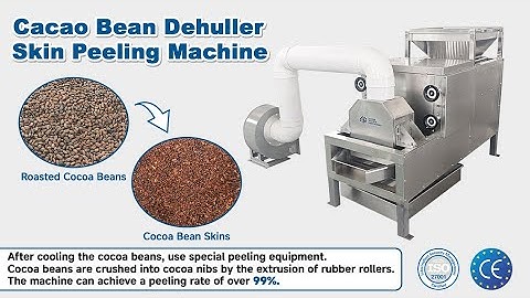 Roasted Cocoa Bean Peeling and Skin Removing Machine|Automatic Cocoa Beans Peeling Crushing Machine