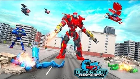 Duck Robot Car Transform Part-3 | Rescue City War Robot Android GamePlay | By Game Crazy