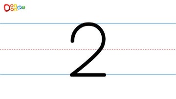 Learn How to Write the Number 2 - DonDonMe Kids TV
