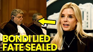 Pam Bondi CAUGHT LYING Court Ruling SEALS HER FATE