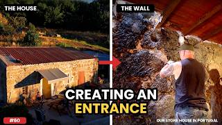 #60 This Interior STONE WALL Changed EVERYTHING | Creating an Entrance | Our Stone House in PORTUGAL