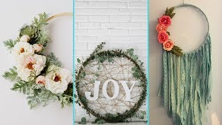 Super-sized wreaths crafted from hula hoops are popping up all over ,
and they're the funnest easiest way to create a statement piece for
your home. they...