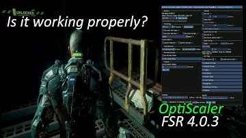 I enabled FSR 4.0.3 through OptiScaler but it looks broken on Callisto Protocol!