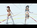 【R18MMD】 Tバック 咲夜＆美鈴 乱躁滅裂ガール 【4k／60fps】