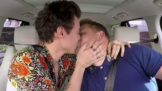 Harry Styles KISSES James Corden During Carpool Karaoke