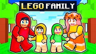 Video thumbnail of "Having a LEGO FAMILY in Minecraft!"