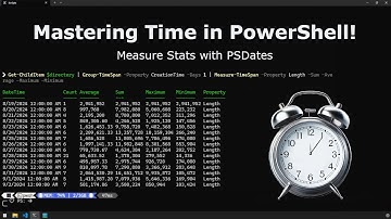 Mastering Time in PowerShell: Measure statistical properties within time spans with PSDates