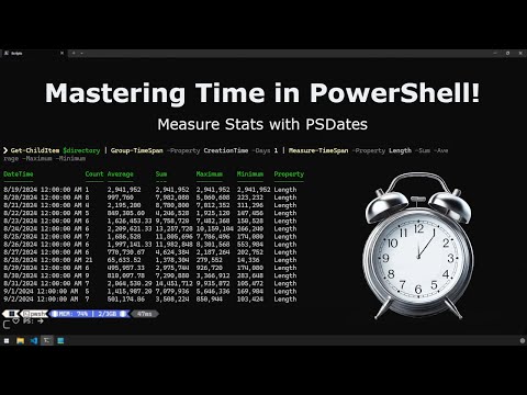 Mastering Time in PowerShell: Measure statistical properties within time spans with PSDates