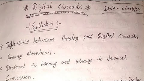 Digital Circuits,  #B.Sc 5th semester for physics proper notes