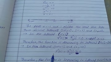 Let I be any interval disjoint from [-1 , 1]. Prove that the function f given by f(x) = x + 1/x is