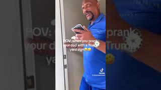 Pranking your Dad with a Trump-Vance yard sign. #roevemberiscoming #wakeupamerica #trumpsproject2025