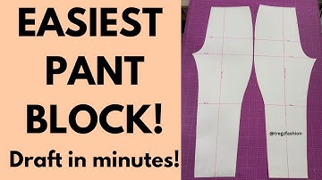 The Easiest Knit Pant Block You’ll Ever Draft! (Beginner Friendly, No Stress Method)