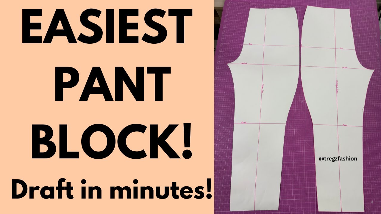 The Easiest Knit Pant Block You’ll Ever Draft! (Beginner Friendly, No ...