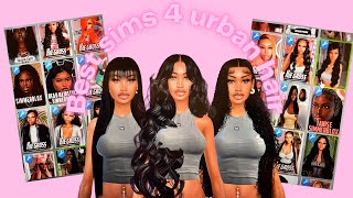 BEST URBAN CC HAIR 💇🏾‍♀️ GET YOUR SIMS THE BEST HAIRSTYLES 💇🏾‍♀️!! FOLDER AND CC LINKS BELOW!!