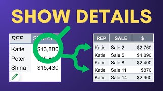 👀 Easily See the Data Behind Pivot Table Totals (Google Sheets) @SheetsNinja