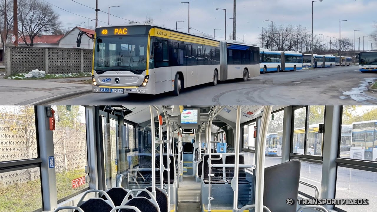 2022.12.13. - Utazás egy új rendszámos csuklós Mercedes-Benz Conecto busszal (AA DR-609) Debrecenben