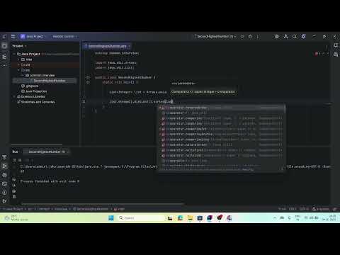 Find the Second Highest Number in a List Using Streams