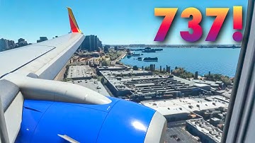 MSFS - My FIRST Southwest 737-700 Landing - Southwest Into San Diego!