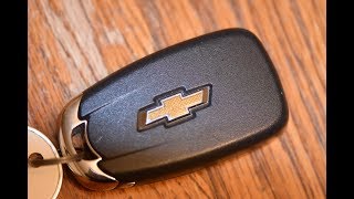 diy - how to change smartkey key fob battery on chevy malibu / camaro / cruze