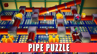 Pipe puzzle on Lottacoins Island Mario & Luigi Brothership how to get through the pipes