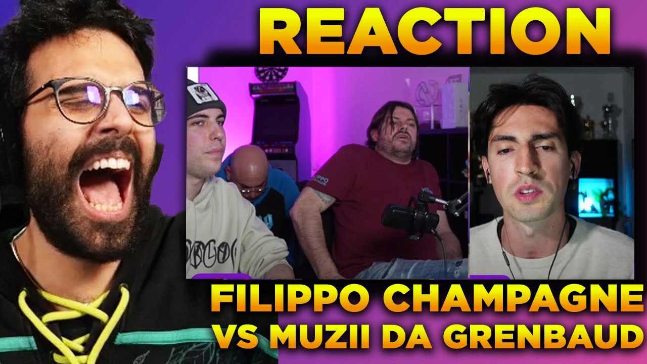 DARIO MOCCIA REAGISCE a Filippo CHAMPAGNE vs MUZII da GRENBAUD