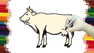 馃惍 馃悇 How to draw a realistic cow step by step and very easy - Coloring Pages 馃惍 馃悇 How to draw a realistic cow step by step and very easy - Coloring Pages