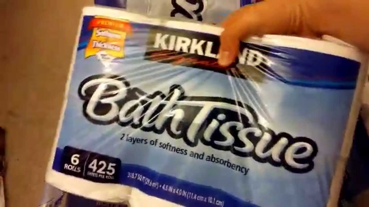 Unboxing Kirkland Bath Tissue YouTube