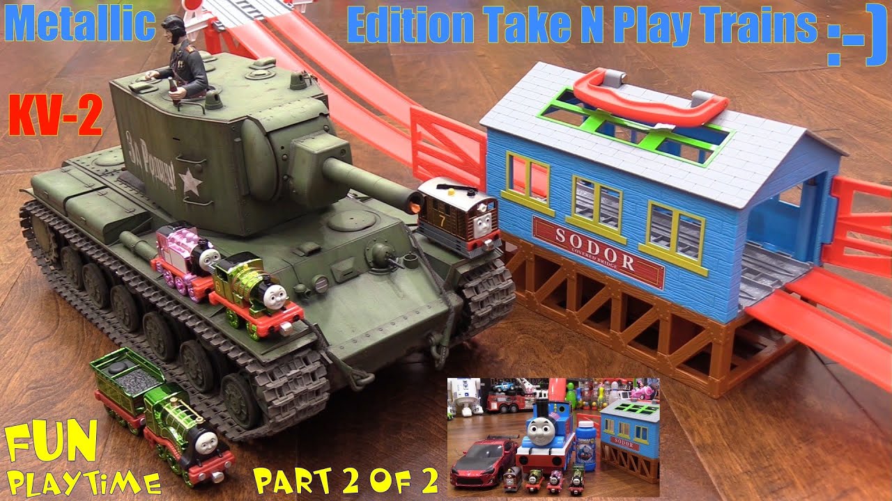 Thomas the Tank Engine Go Bubbles, Take N Play Trains, RC Car, Tank and