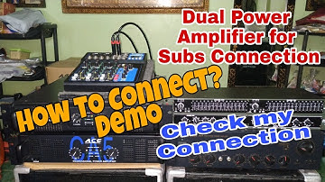 Dual Power Amplifier For Sub Connection Using Ace Ca5, LX 20 With Kevler GX7, Mixer,EQ, Cross Ober