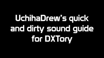 Recording Discord in DXTory (The Quick and Dirty sound guide)