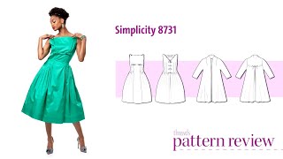 Pattern Review: Simplicity 8731 Vintage Dress