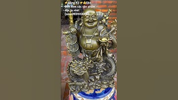 Phật di lạc bằng đồng #đồcổcầnthơ #đồcổ #phongthuy #doco #doxua