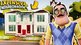 The Neighbor Moved To An EXPENSIVE NEW NEIGHBORHOOD!!! (He’s Rich) | Hello Neighbor Gameplay (Mods)