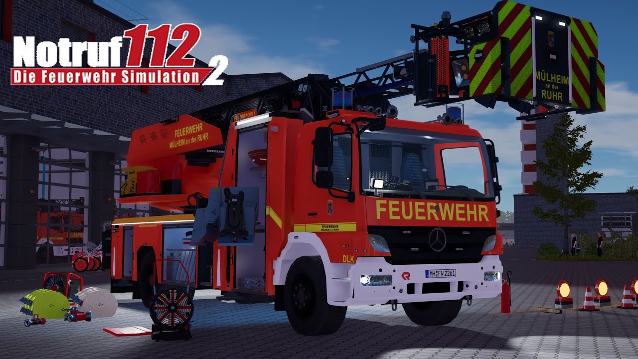 How to use a Drehleiter  Notruf 112 - Die Feuerwehr Simulation 2 