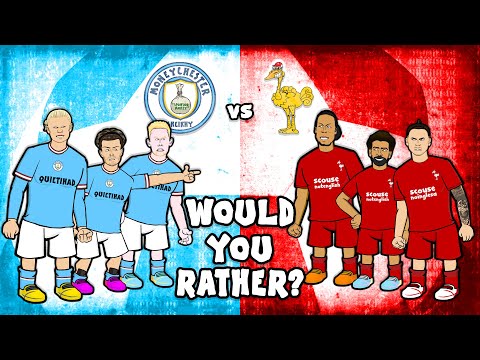 MAN CITY vs LIVERPOOL - Would You Rather? (Feat Haaland Nunez Salah De Bruyne)