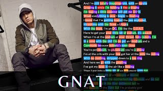 Eminem - Gnat | Lyrics, Rhymes Highlighted