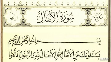 سورة الأنفال للقارئ يونس لوسكي