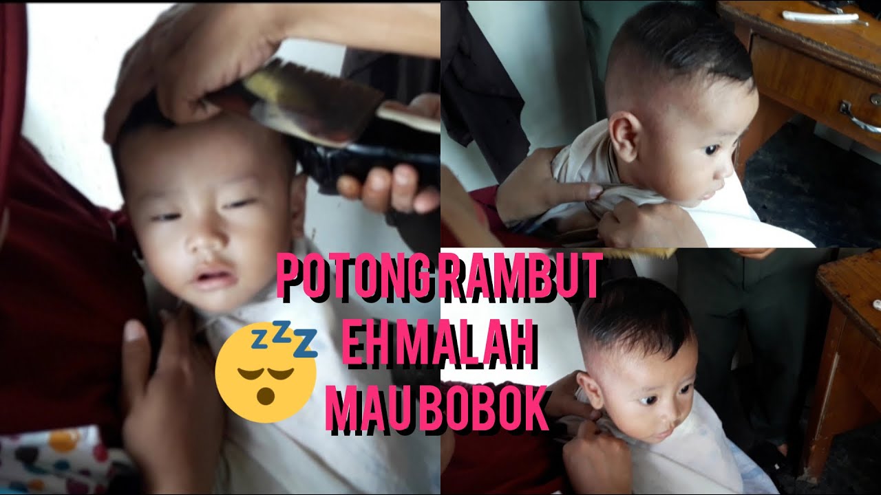 Lucu Bayi  saat potong  rambut  YouTube