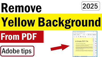 How to Remove Yellow Background From PDF | Yellow PDF | PDF Yellow Background | Adobe Yellow Tint