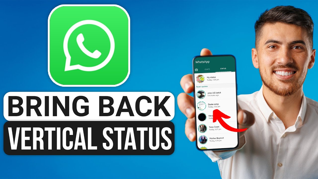 How to Bring back Status Vertical Style in WhatsApp Tutorial 2025 - YouTube