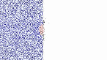 Hard Shell Impact Crater Simulation Run 10