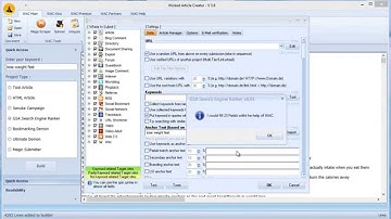 Wicked article creator with GSA search engine ranker