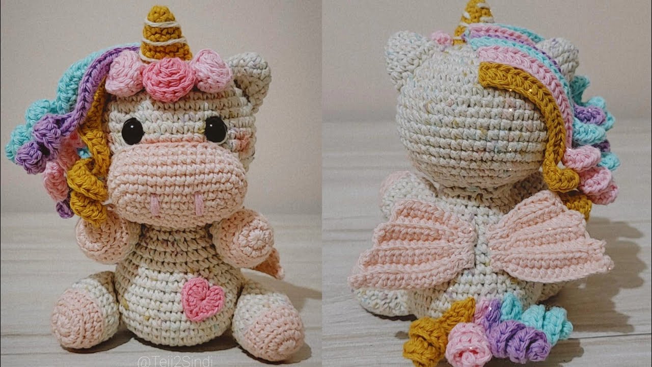 Unicornio Tejido A Crochet Cabeza Unicornio Tejido A Crochet Paso